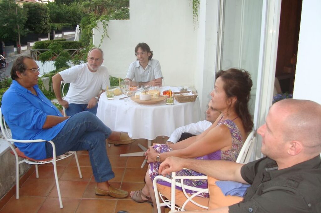 Jantar na casa do Mestre em Portugal em 2010.
